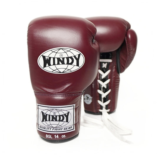 Windy [BGL] Lace Up Boxing Gloves Maroon