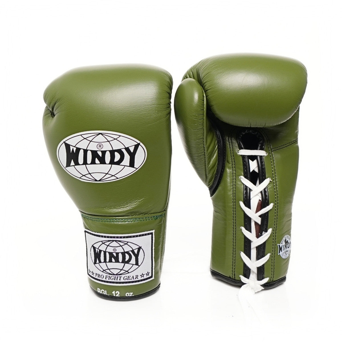 Windy [BGL] Lace Up Boxing Gloves Olive Green
