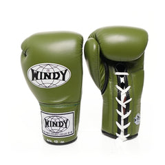 Windy [BGL] Lace Up Boxing Gloves Olive Green