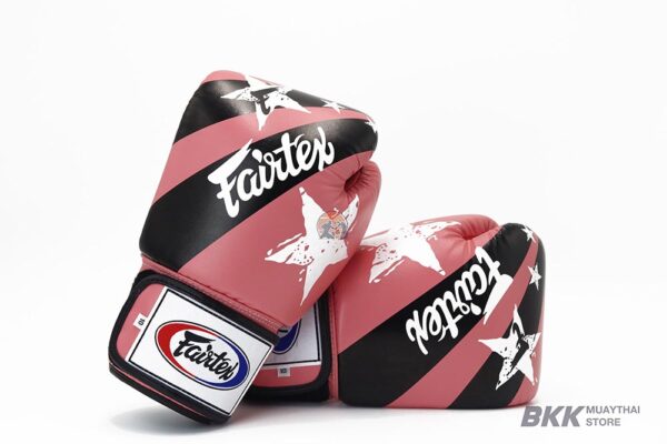 Fairtex [BGV1NP] Pink Nation Print Muay Thai Boxing Gloves