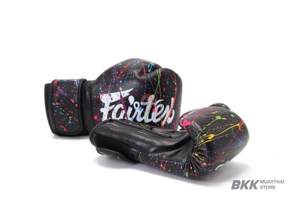 Fairtex [BGV14PT-BK] Black Painter Boxing Gloves