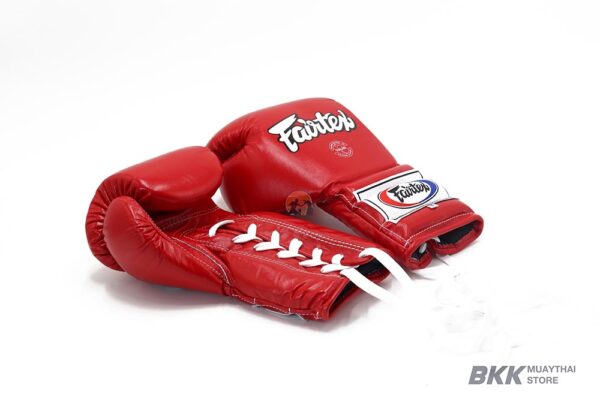 Fairtex [BGL6] Lace Up Pro Competition Gloves Red