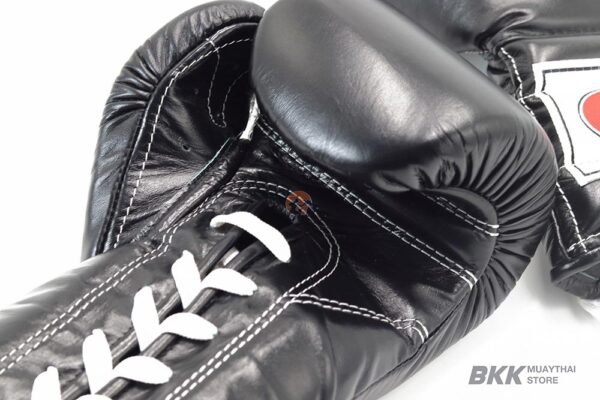 Fairtex [BGL6] Lace Up Pro Competition Gloves Black