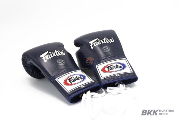 Fairtex [BGL6] Lace Up Pro Competition Gloves Blue