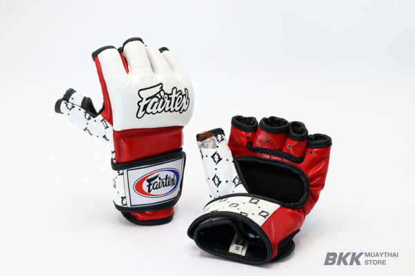 Fairtex [FGV17] Super Sparring White/Red Gloves