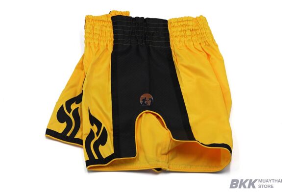 Fairtex [BS1701] Muay Thai Shorts Yellow - Side