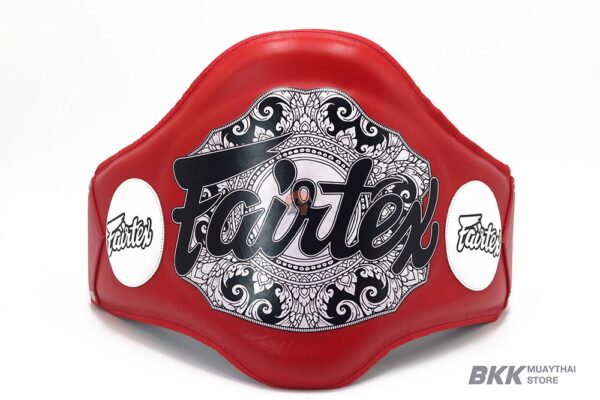Fairtex [BPV2] Lightweight Leather Belly Pad Red