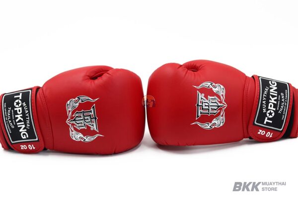 Top King [TKBGSA] “Super Air” Boxing Gloves Front - Red