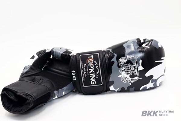Top King [TKBGEM-03] Army Grey Boxing Gloves