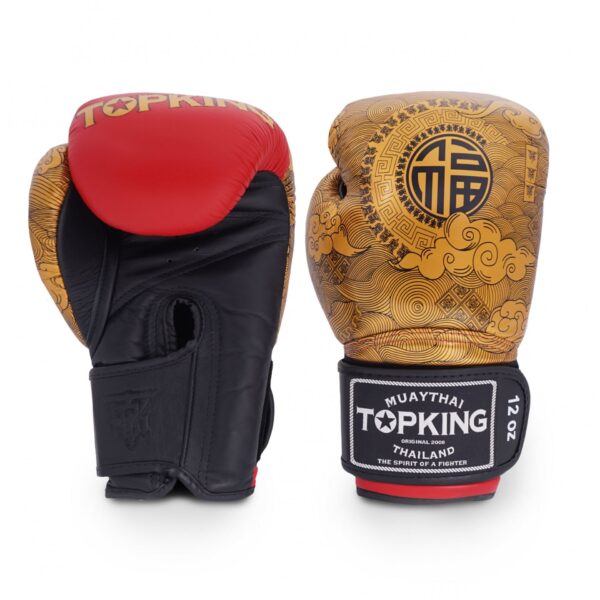 Top King [TKBGCN-01] ''HAPPINESS CHINESE'' Muay Thai Boxing Gloves