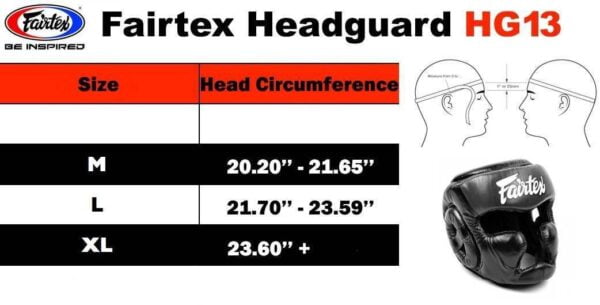 Fairtex Headguard [HG13] Size