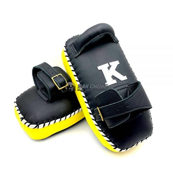 K Pads Single Strap Kick Pads Yellow