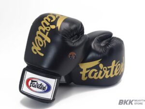 Fairtex [BGV19] DELUXE TIGHT-FIT Boxing Gloves Black