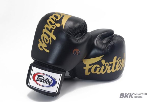 Fairtex [BGV19] DELUXE TIGHT-FIT Boxing Gloves Black