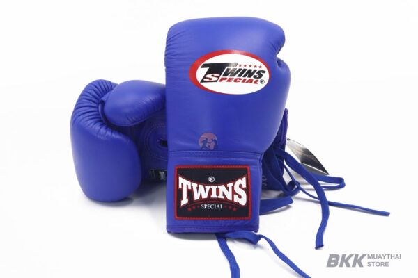 Twins Special [BGLL-1] Lace Up Boxing Gloves Blue