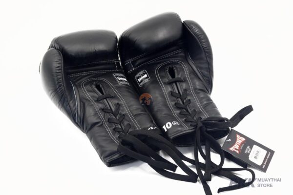 Twins Special [BGLL-1] Lace Up Boxing Gloves Back - Black