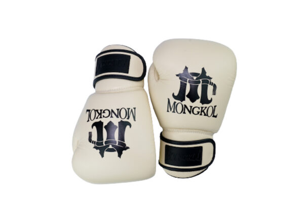 Mongkol Thai Boxing Gloves (BGM01)-White1