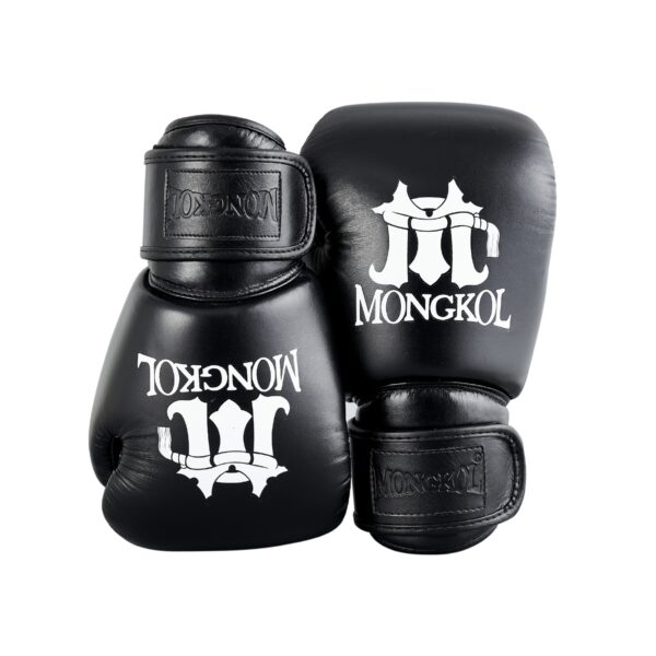Mongkol [BGM01] Muay Thai Boxing Gloves-Black1