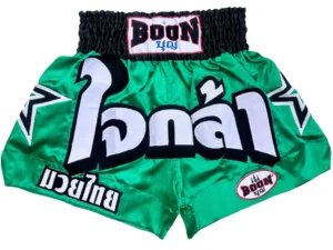 [MT13] Boon ''GREEN STARS'' Muay Thai Shorts