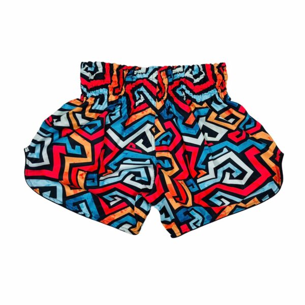 Arwut Muay Thai Shorts "Zig Zag Maze" - Back